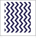 Chevron Horizontal DARK BLUE - QuickStitch Embroidery Paper - One 8.5in x 11in Sheet - CLOSEOUT