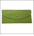 Leatherette Envelope Pocketbook Wallet Embroidery Blank - Lime - CLOSEOUT