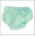 Chevron Diaper Cover - GREEN