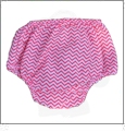 Chevron Diaper Cover - HOT PINK