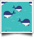 Whaley Cute in AQUA - QuickStitch Embroidery Paper - One 8.5in x 11in Sheet- CLOSEOUT