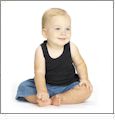bella baby 2x1 Rib Infant Tank Top Embroidery Blanks