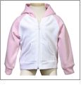 bella baby Two-Tone Raglan Infant Hooded Sweatshirt Embroidery Blanks