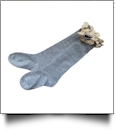 Lace Top Toddler Boot Socks - HEATHER GRAY - CLOSEOUT