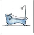 Fun Bathroom Amazing Designs ADC-2 Embroidery Designs on CD