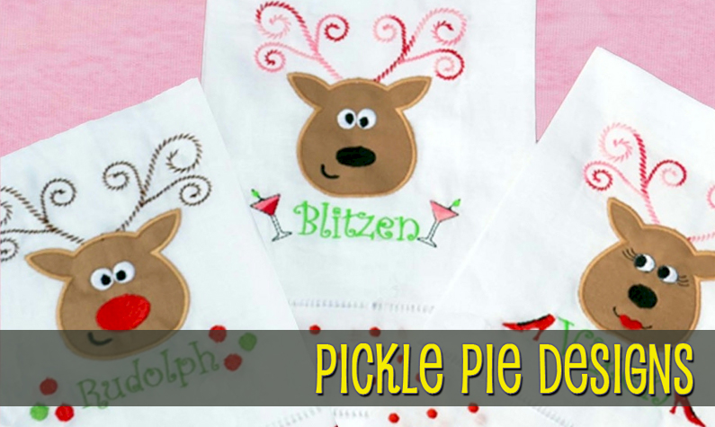 Pickle Pie Embroidery Designs