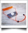 Universal Waterproof Cellphone Pouch with Lanyard - ORANGE - CLOSEOUT
