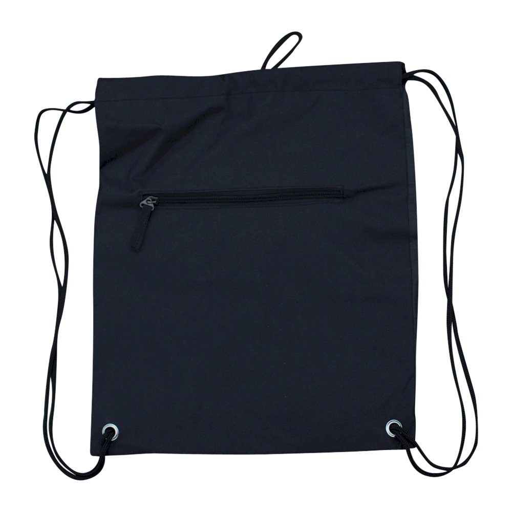 Gym Bag Drawstring Pack Embroidery Blanks BLACK