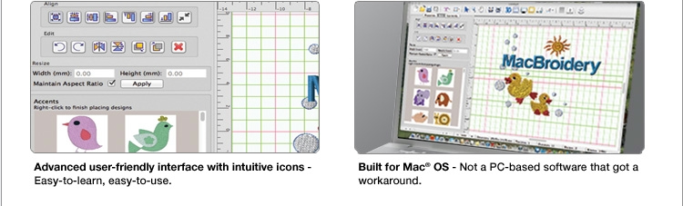 MacBroidery™  Embroidery Machine Compatible