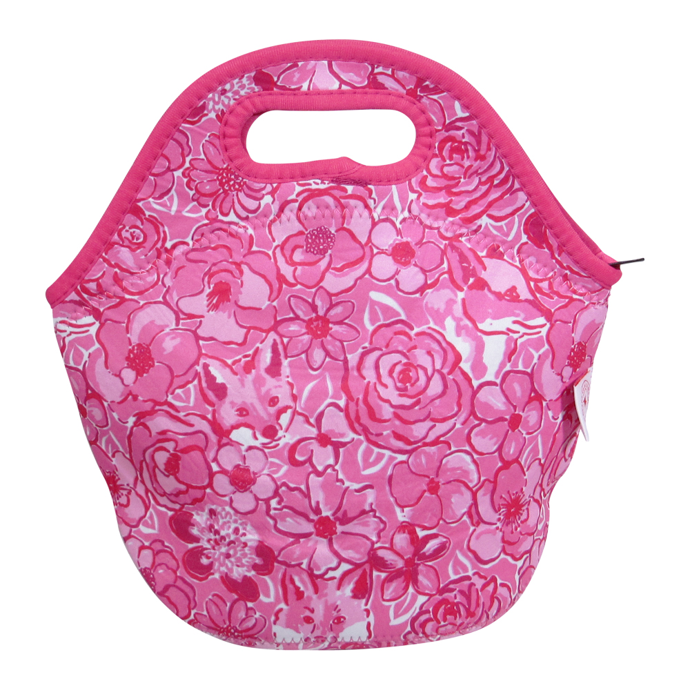 The Coral Palms® Neoprene Lunch Tote - Foxy Floral Collection - CLOSEOUT