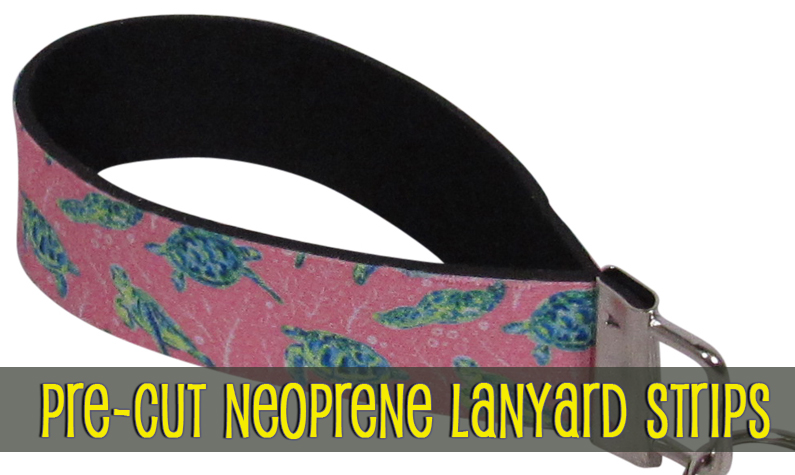 Pre-Cut Neoprene Lanyard Strips