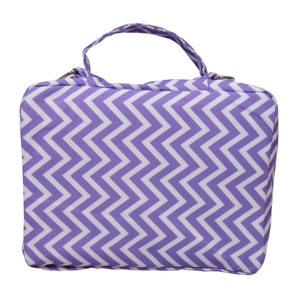The Coral Palms® Bible Cover with Zipper Closure - LAVENDER CHEVRON - CLOSEOUT