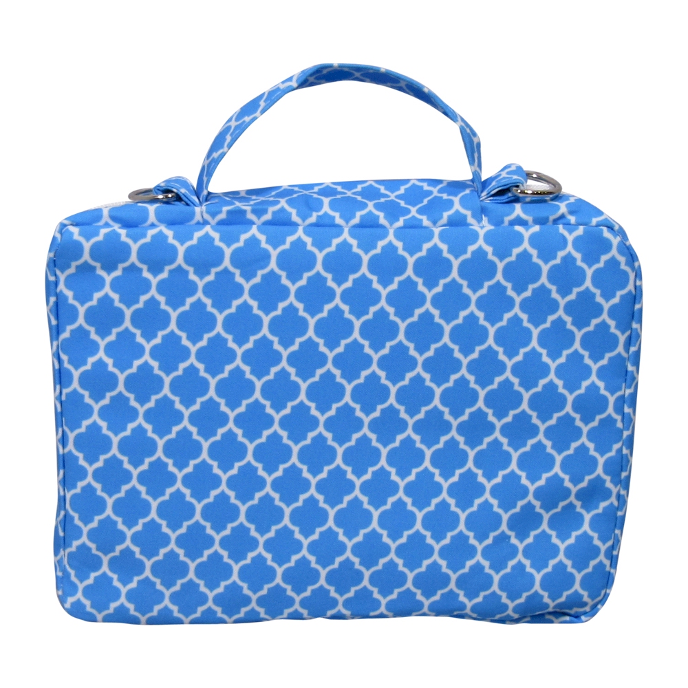 The Coral Palms® Bible Cover with Zipper Closure - SKY BLUE QUATREFOIL - CLOSEOUT