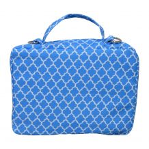 The Coral Palms Bible Cover with Zipper Closure - SKY BLUE QUATREFOIL - CLOSEOUT