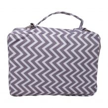 The Coral Palms Bible Cover with Zipper Closure - GRAY CHEVRON - CLOSEOUT