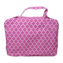 The Coral Palms® Bible Cover with Zipper Closure - PINK QUATREFOIL - CLOSEOUT