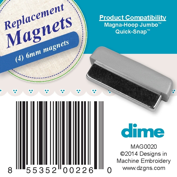 Replacement Magnets for Magna-Hoop Jumbo and Quick-Snap