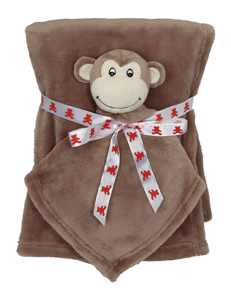 Monkey Blankey Buddy and Blanket Set