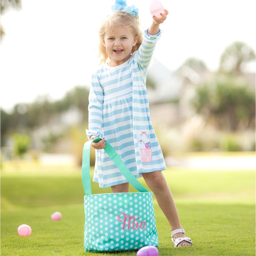 Hadley Bloom Easter Bucket Tote - CLOSEOUT