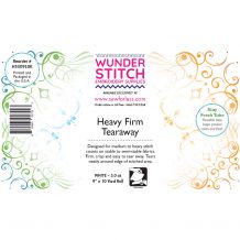 WunderStitch 3.0oz Heavy Weight Tearaway Embroidery Stabilizer 9in x 10yd Roll - INCLUDES 10 FREE NEEDLES