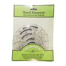 Every Circle Set of 5 Good Measure Low Shank Quilting Template Ruler by Amanda Murphy