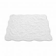 The Coral Palms® Quilted Heirloom Baby Quilt - SNOW WHITE