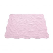 The Coral Palms® Quilted Heirloom Baby Quilt - LIGHT PINK