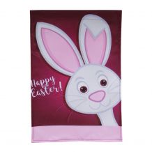 Happy Easter with Bunny Outdoor Garden Banner - CLOSEOUT