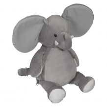 Embroidery Buddy Stuffed Animal - Elford Elephant 16" - GRAY