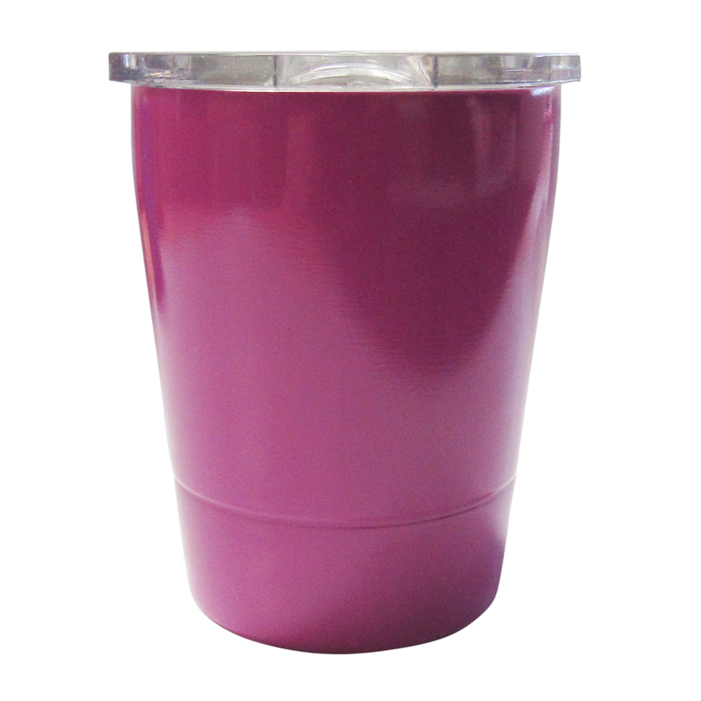 8oz Double Wall Stainless Steel Super Tumbler - PURPLE - CLOSEOUT