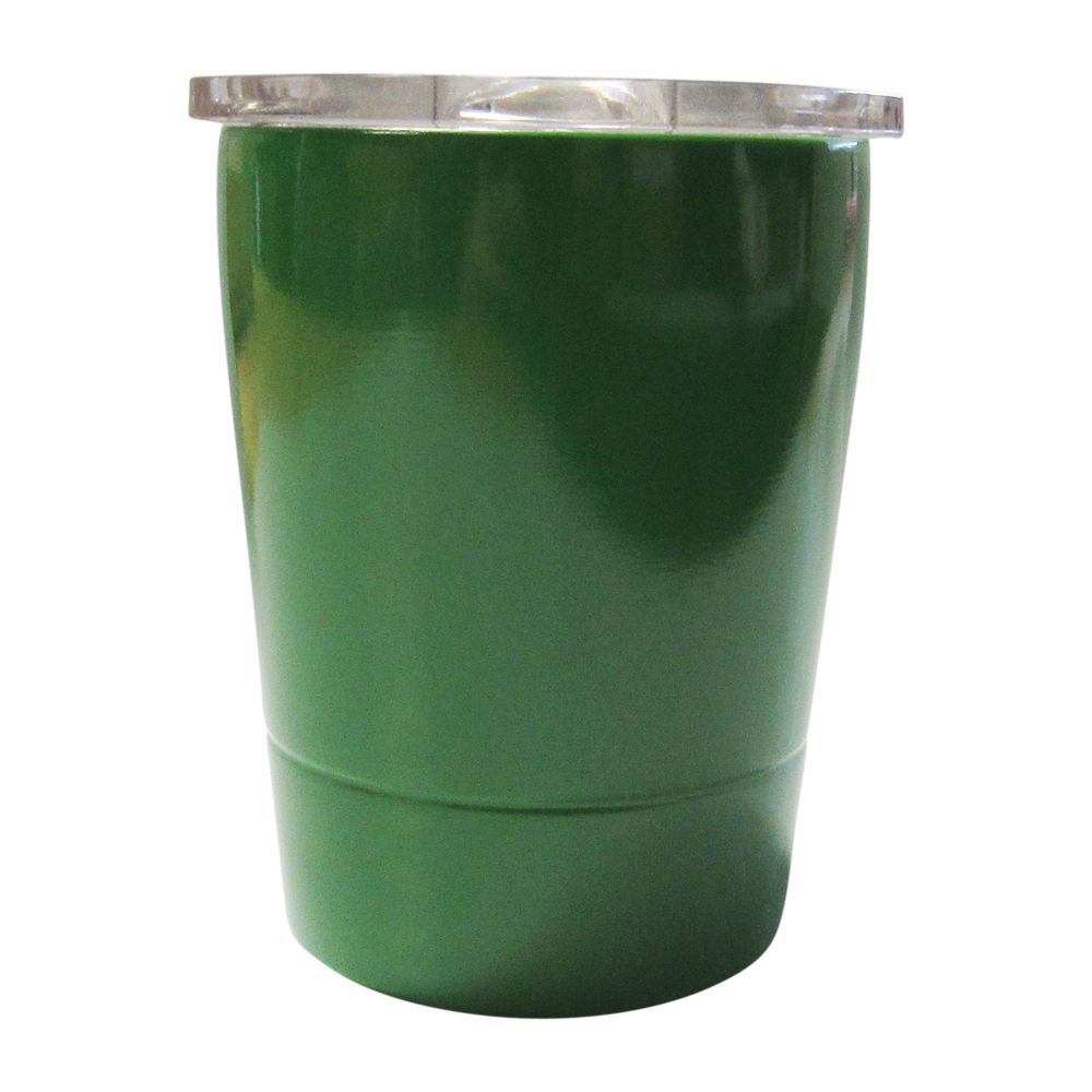8oz Double Wall Stainless Steel Super Tumbler - GREEN - CLOSEOUT