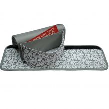 Shopping Cart Handle Cover & Handy Coupon Tote - GRAY FLORAL