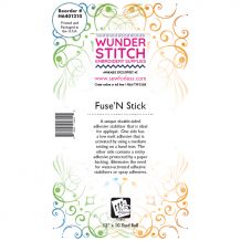 WunderStitch Fuse N Stick Embroidery Stabilizer 12in x 10yd Roll - INCLUDES 10 FREE NEEDLES
