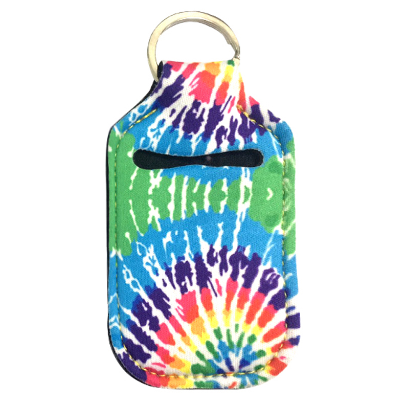 Neoprene Hand Sanitizer Holder for 1.0oz/30ml Bottles - TIE DYE - CLOSEOUT