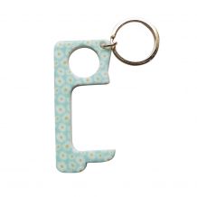 Touchless Hands-Free Door Opener Keychain - DAISIES - CLOSEOUT