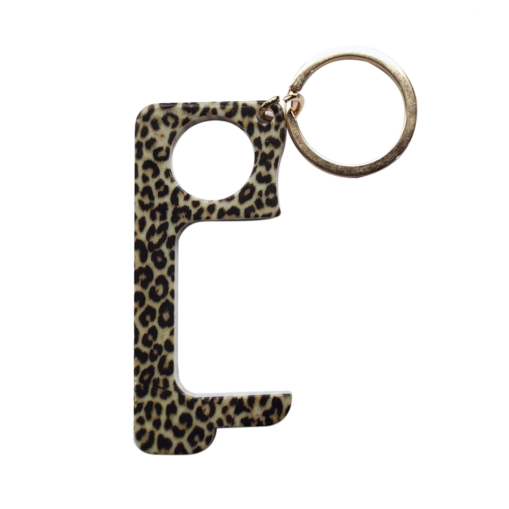 Touchless Hands-Free Door Opener Keychain - LEOPARD - CLOSEOUT