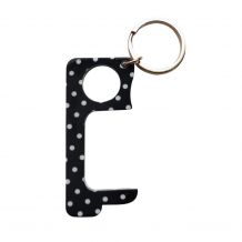Touchless Hands-Free Door Opener Keychain - POLKA DOT - CLOSEOUT