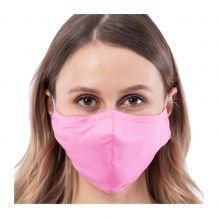 Adult 4-Layer Cotton Mask - Includes 1 Replaceable PM2.5 Filter and Adjustable Ear Straps - PINK
