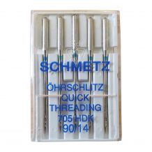 Schmetz Quick Threading Handicap Sewing Needles 90/14 - 5 Needle Pack