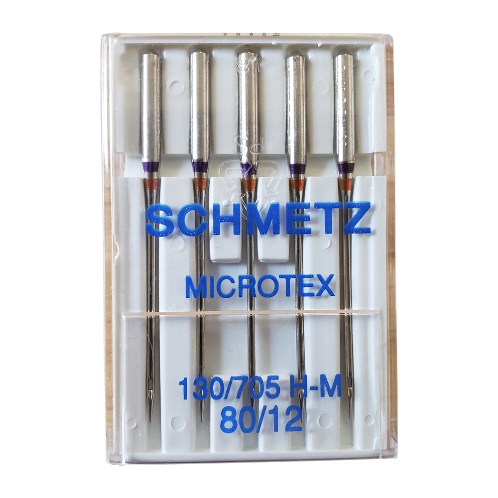 Schmetz Microtex Sharp Sewing Needles 80/12 - 5 Needle Pack