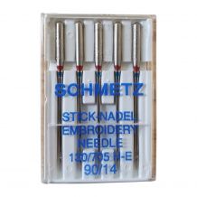Schmetz Embroidery Needles 90/14 - 5 Needle Pack