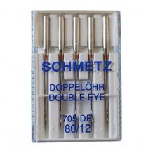 Schmetz Double Eye Needle Size 705 DE 80/12 - 5 Needle Pack