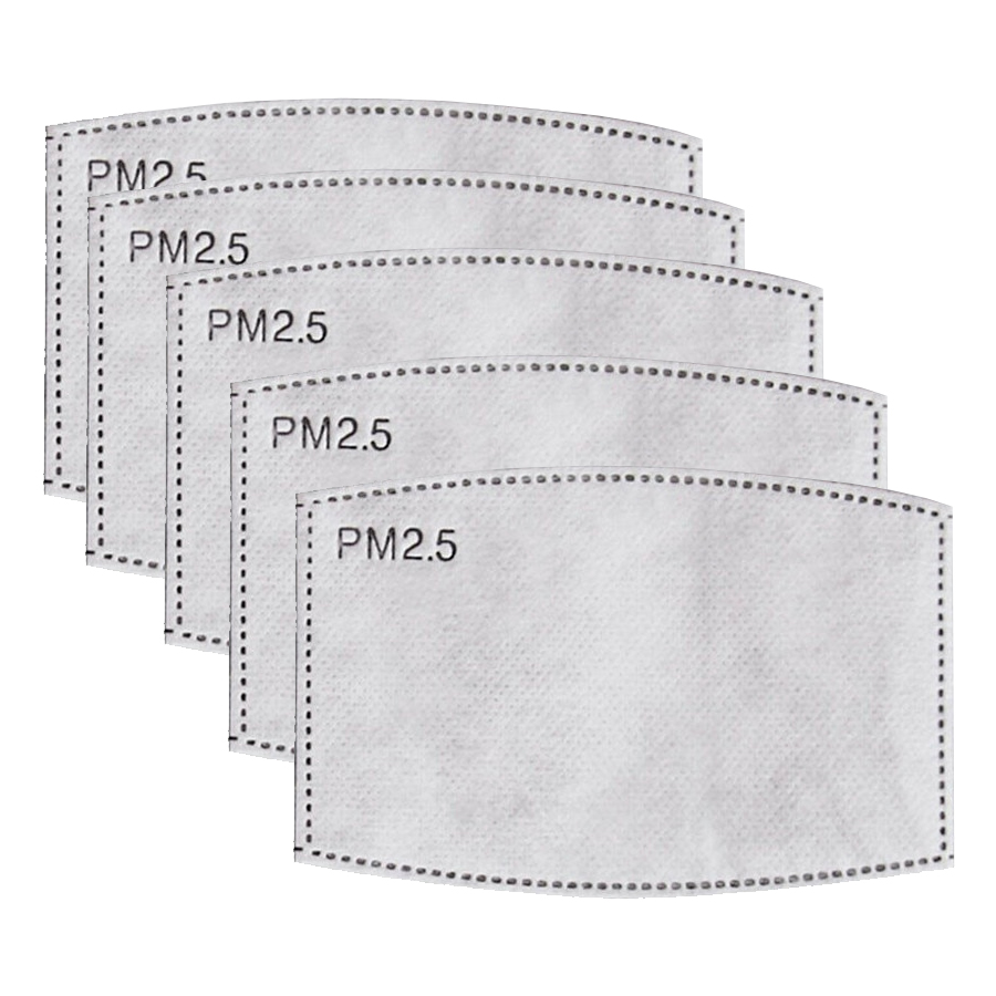 Adult-Sized PM2.5 Activated Carbon Filter Mask Insert - 10/pack