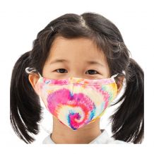 Kids 4-Layer Cotton Mask - Includes 1 Replaceable PM2.5 Filter and Adjustable Ear Straps - TIE DYE