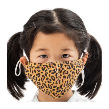 Kids 4-Layer Cotton Mask - Includes 1 Replaceable PM2.5 Filter and Adjustable Ear Straps - LEOPARD