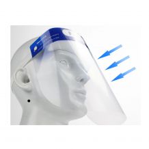 Transparent Face Shield Protection Mask with Foam Comfort Strap - Bulk 12/Pack