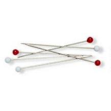 Glass Head No Melt Silk Pins - 100/pack