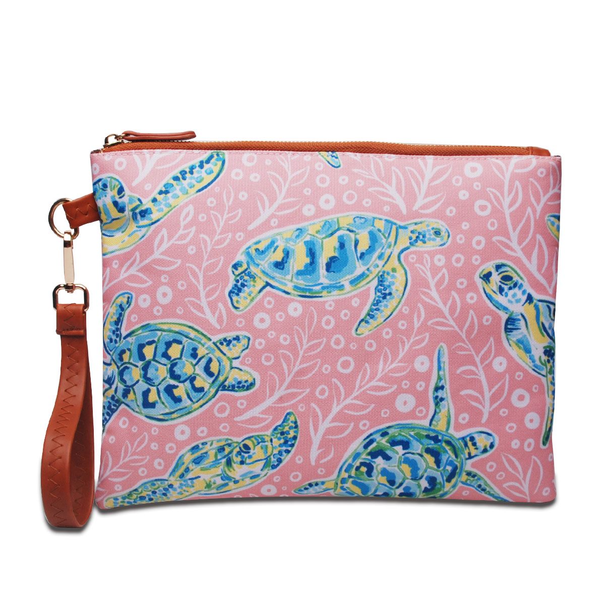 The Coral Palms® Perfect Vacay Wristlet - Solely Sea Turtles Collection