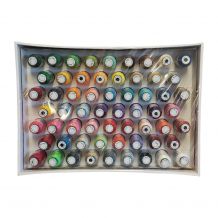 60 Most Popular Colors Exquisite by DIME Designs in Machine Embroidery 1000 Meter Spools Thread Kit