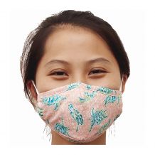 Kids 4-Layer Cotton Mask - Includes 1 Replaceable PM2.5 Filter and Adjustable Ear Straps - Solely Sea Turtles Collection